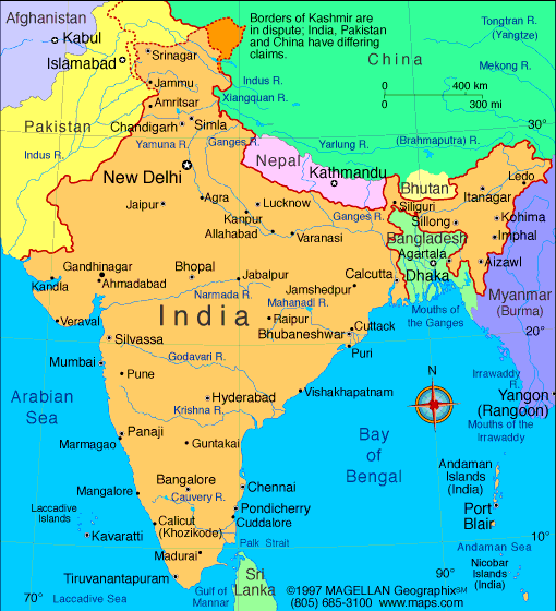 Madras map